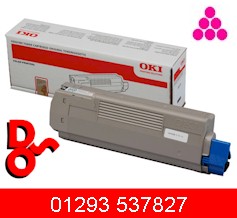 45396214 - OKI Executive Series ES-7470, ES7470, ES 7470 Genuine Toner Cartridge, Magenta (M) - Part Number 45396214