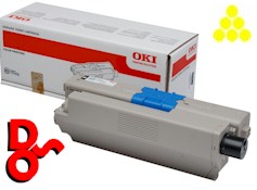 44973509 - OKI Executive Series ES-5462, ES5462, ES 5462 Genuine Toner Cartridge, Yellow (Y)  - Part Number 44973509